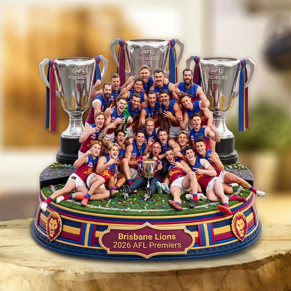 Brisbane Lions 2026 AFL Premiers Custom Shape Acrylic Plaque – TMTHU9602
