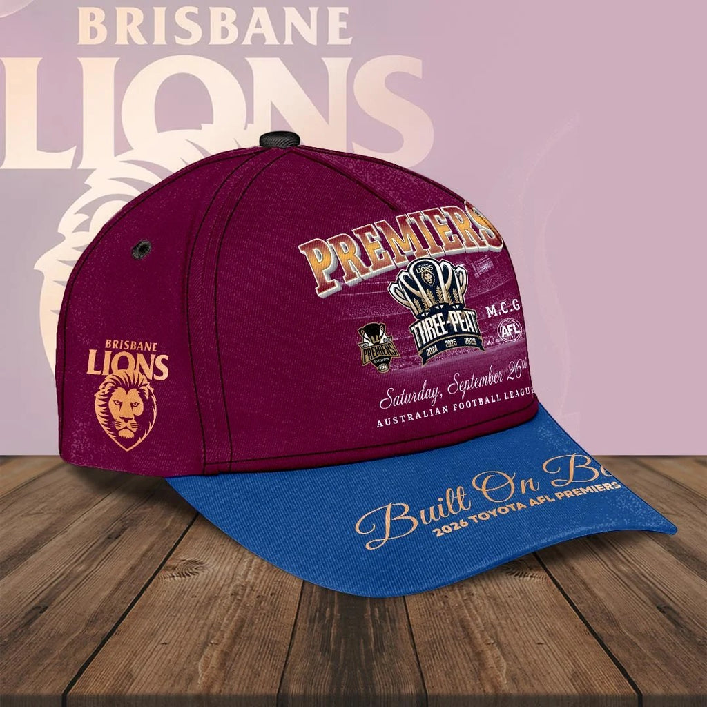Brisbane Lions 2026 AFL Premiers Classic Cap – HOATT21338