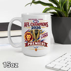 Brisbane Lions 2026 AFL Premiers Ceramic Mug – MAITM15285