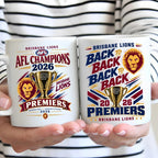 Brisbane Lions 2026 AFL Premiers Ceramic Mug – MAITM15285