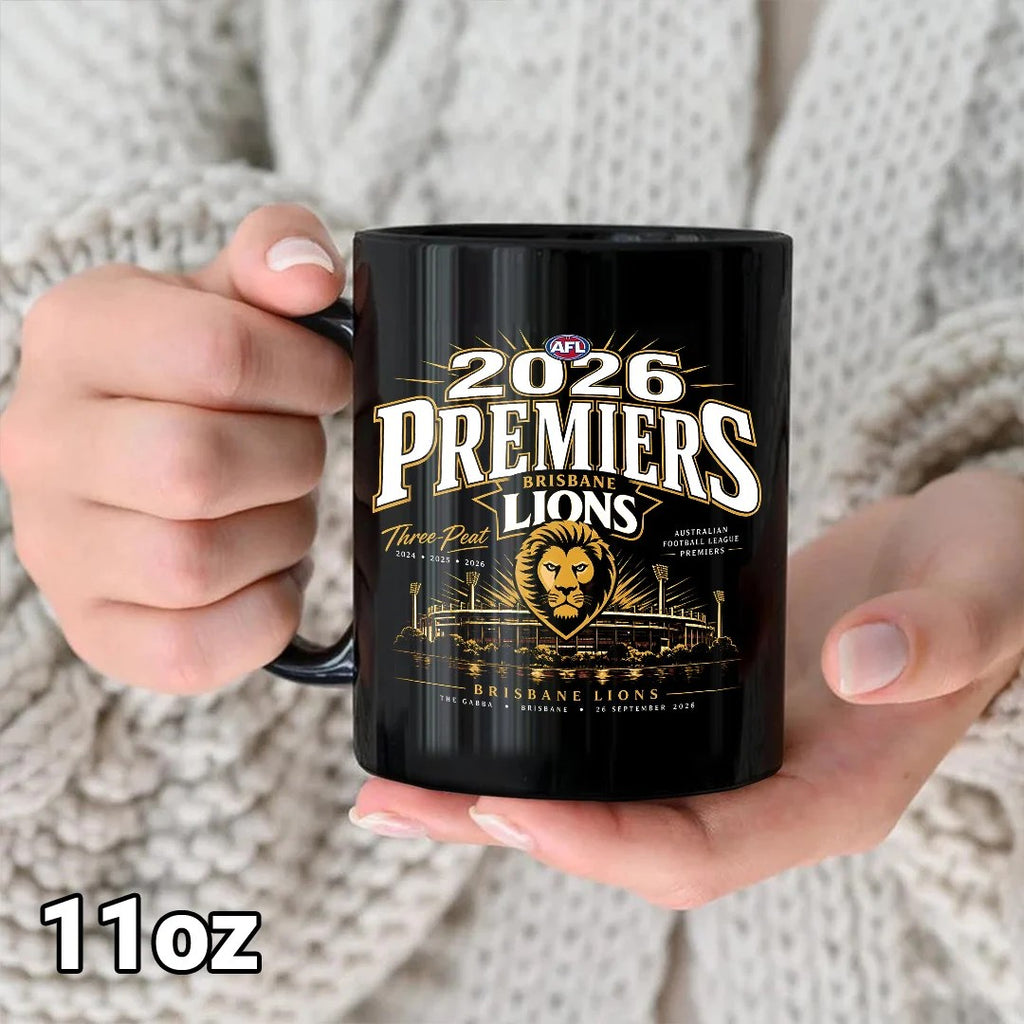 Brisbane Lions 2026 AFL Premiers Ceramic Mug – MAITM15296