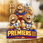 Brisbane Lions 2026 AFL Premiers Custom Shape Acrylic Plaque – MAITM15275