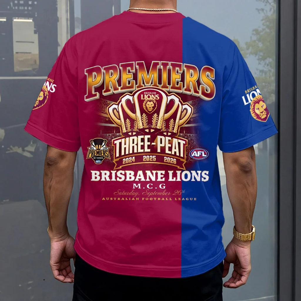 Brisbane Lions 2026 AFL Premiers 3D Apparel – HOATT26738
