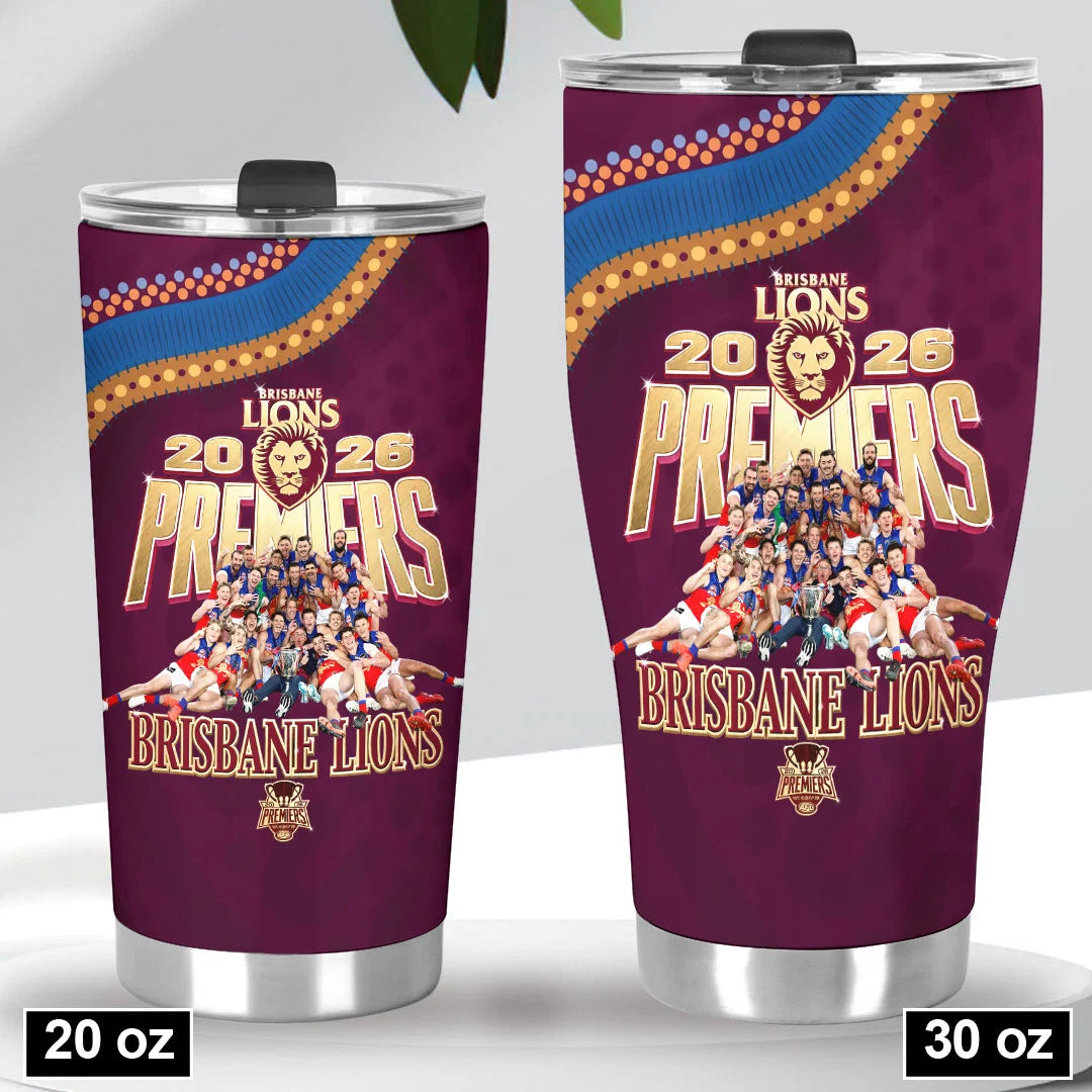 Brisbane Lions 2026 AFL Premiers Tumbler Cup – HOATT21316