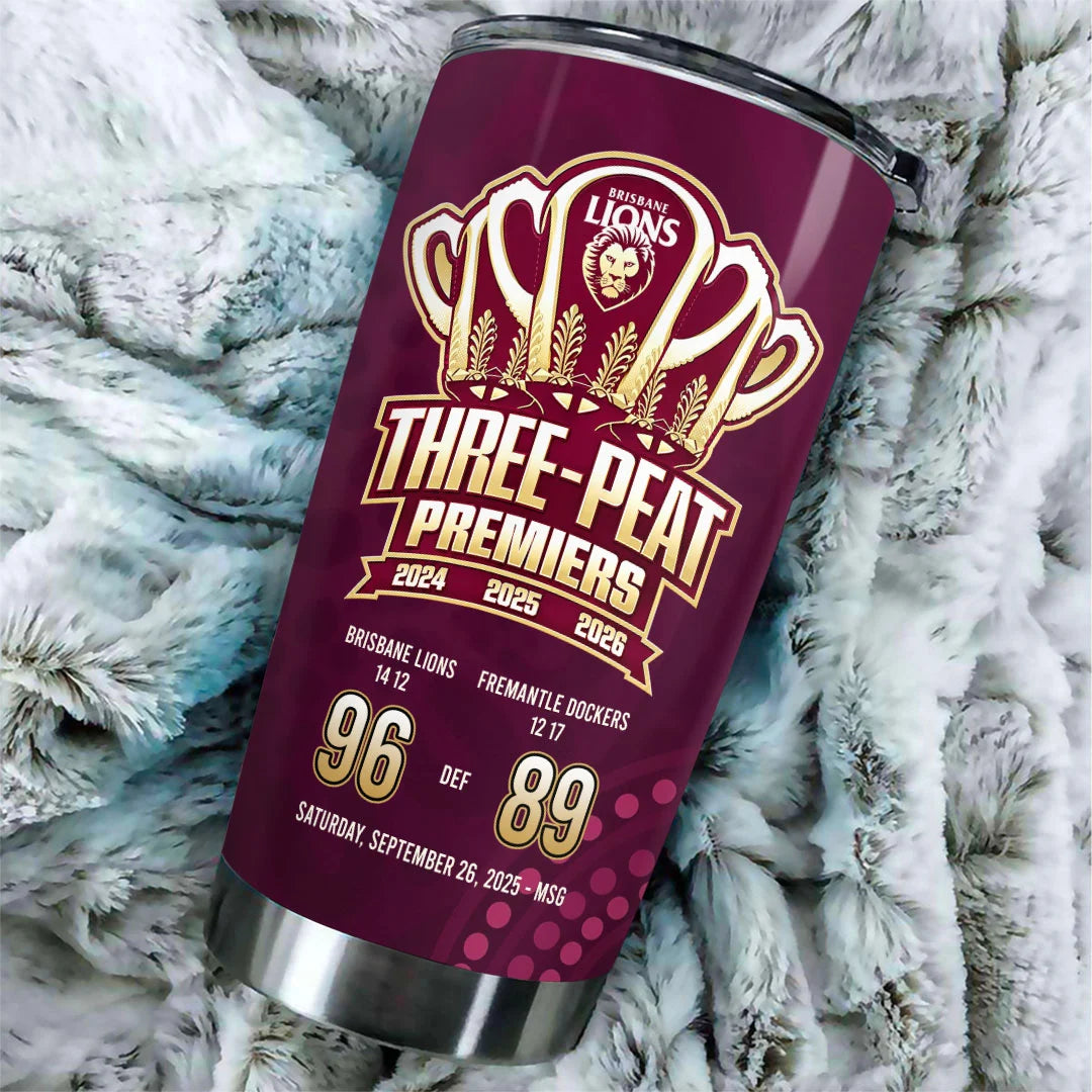 Brisbane Lions 2026 AFL Premiers Tumbler Cup – HOATT21316