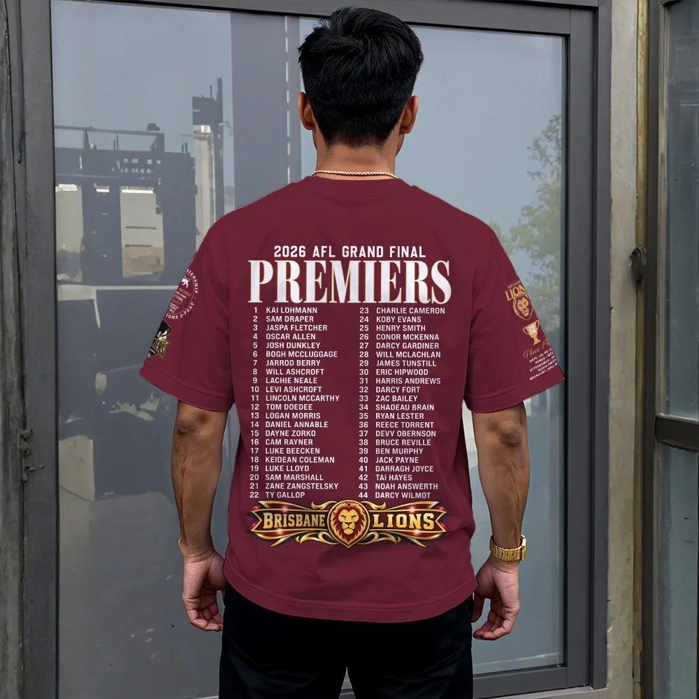 Brisbane Lions 2026 Premiers 3D Apparel – MAITM15271