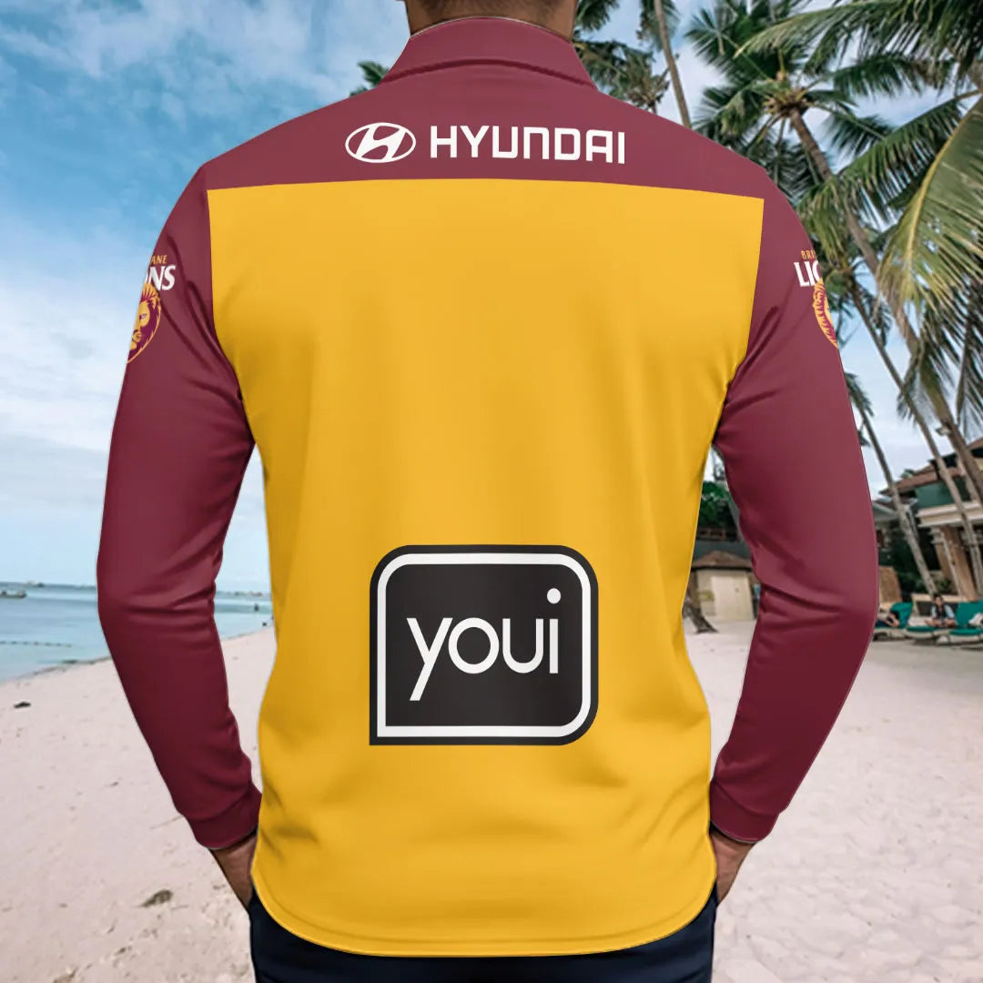 Brisbane Lions 2026 Zip Polo Shirt – HOATT15920