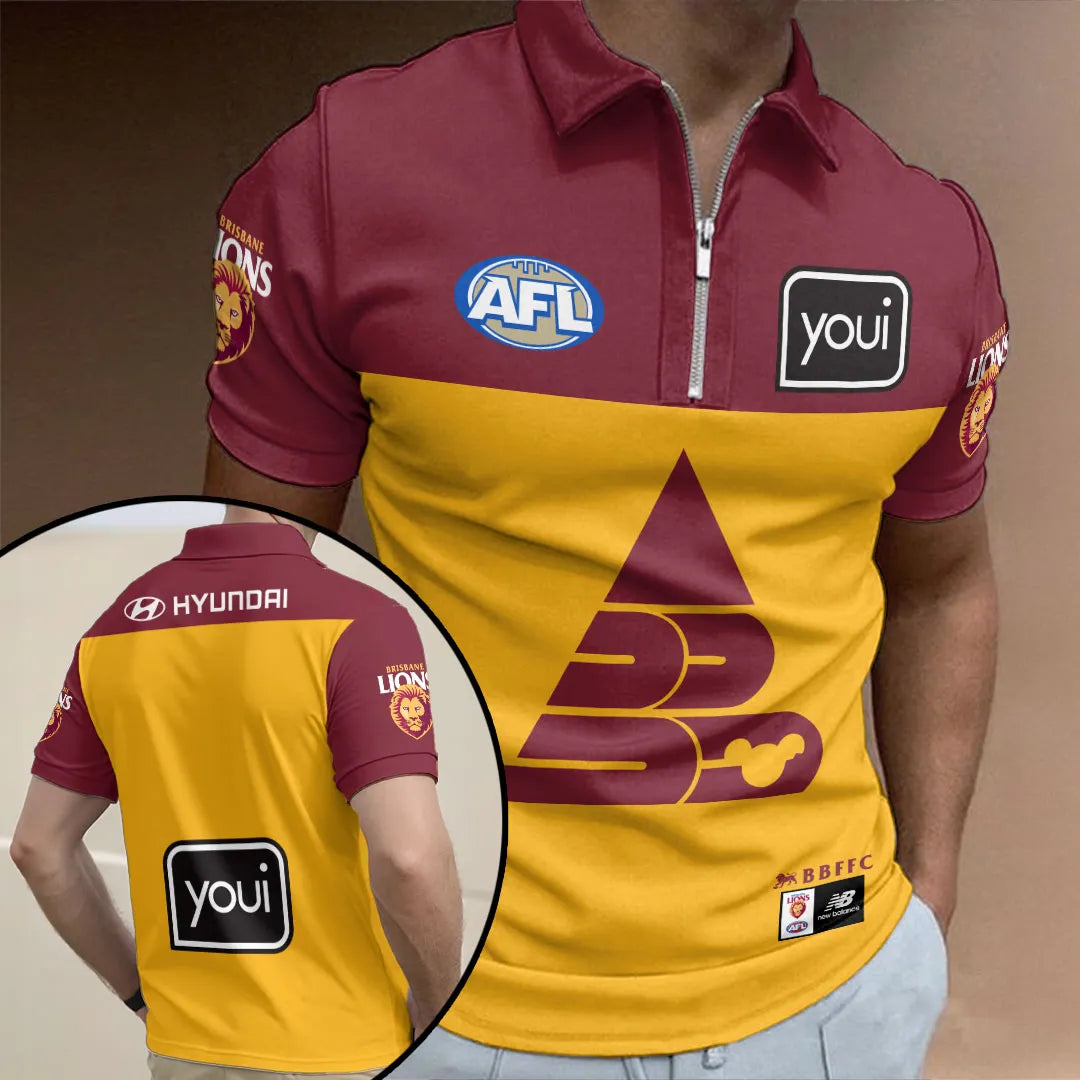 Brisbane Lions 2026 Zip Polo Shirt – HOATT15920