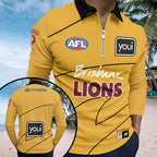 Brisbane Lions 2026 Zip Polo Shirt – HOATT15922