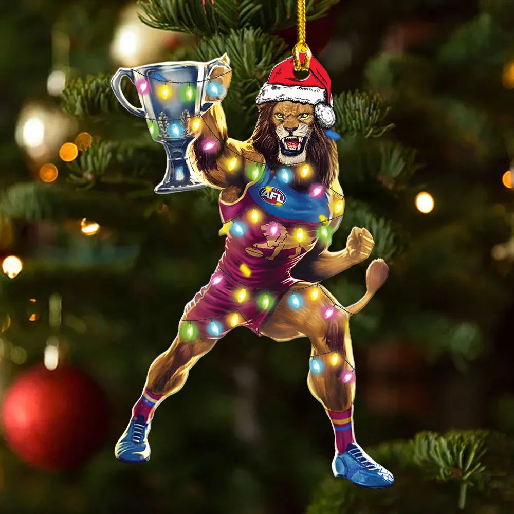 Brisbane Lions Custom Shape 1-sided Acrylic Ornament – MAITM 8223
