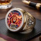 Brisbane Lions Threepeat Premiers 3D Engraved Ring – TMTHU9574