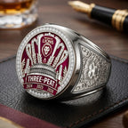 Brisbane Lions Threepeat Premiers 3D Engraved Ring – TMTHU9648