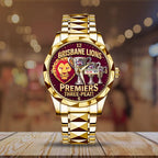 Brisbane Lions Threepeat Premiers Alloy Luxury Quartz Watch – TMTHU9804