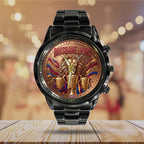 Brisbane Lions Threepeat Premiers Black Stainless Steel Watch – TMTHU9754