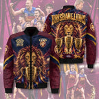 Brisbane Lions Threepeat Premiers 3D Bomber Jacket – TMTHU9757