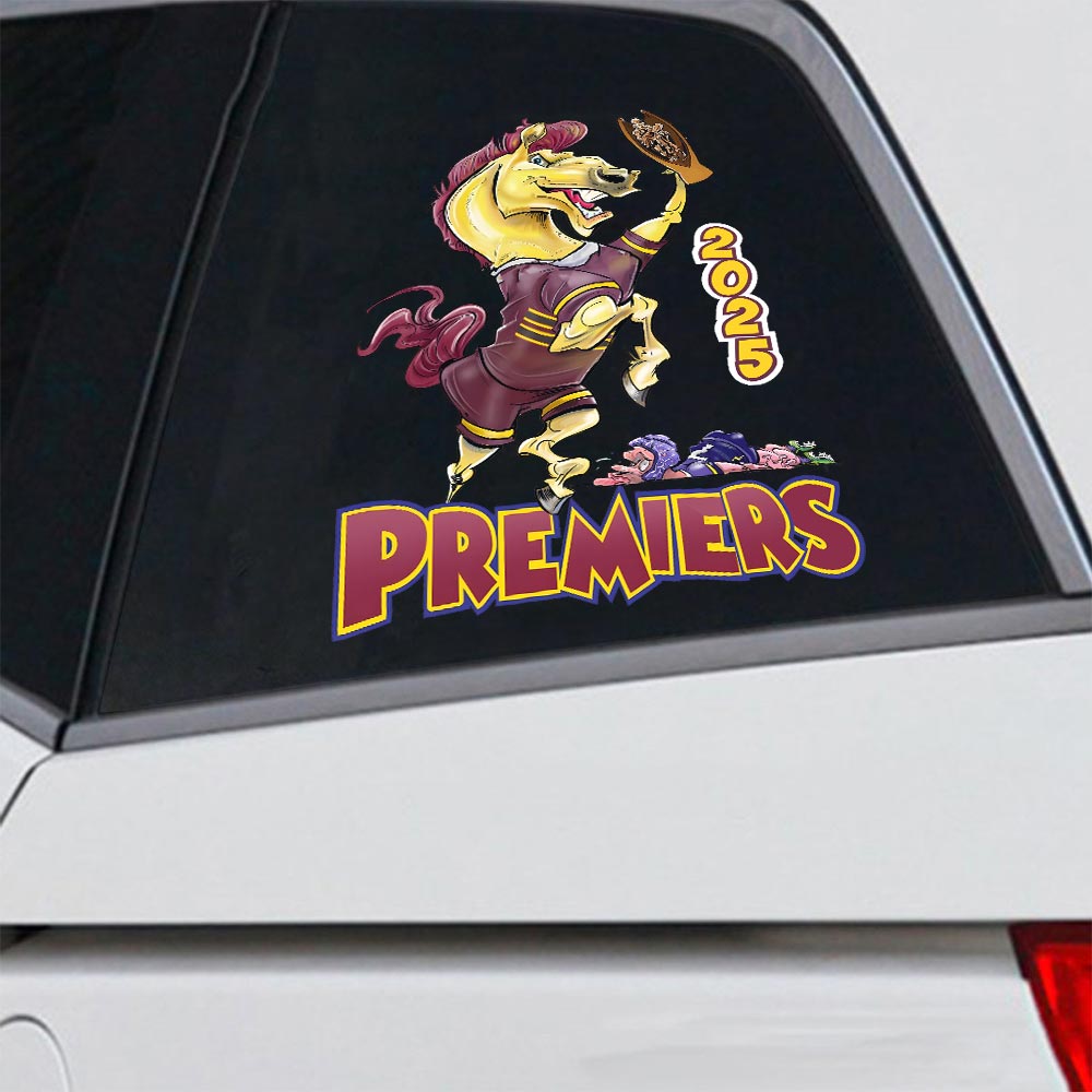Brisbane Broncos 2025 Grand Final Car Sticker 3D Car Sticker – HOATT13576
