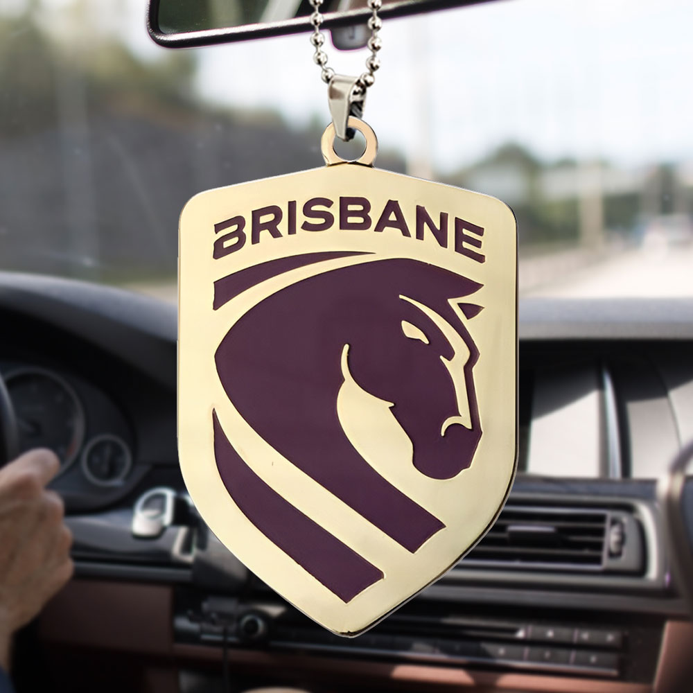 Brisbane Broncos Custom shape 2-sided Acrylic Car Ornament – TMTHU2308