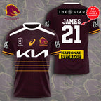 Personalized Brisbane Broncos 3D Apparel – VANDH 3996