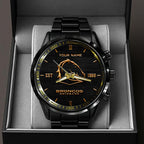 Personalized Brisbane Broncos Black Stainless Steel Watch – HOATT13730
