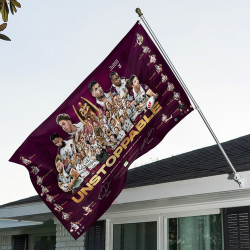 Brisbane Broncos 2025 NRL Premiers 3D Double-side House Flag – HOATT13956