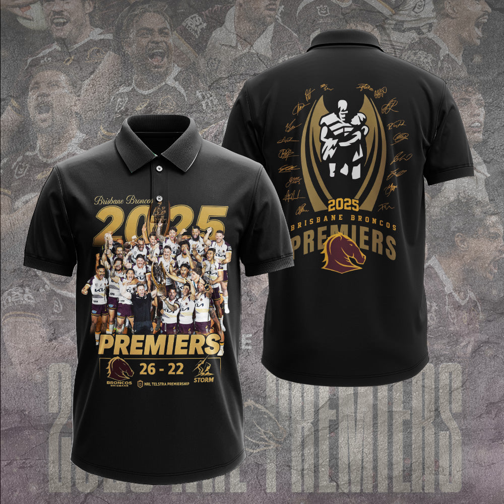 Brisbane Broncos 2025 Premiership 3D Apparel – TANTN17225