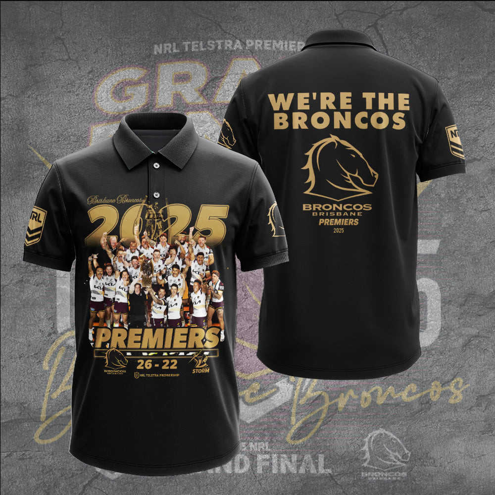 Brisbane Broncos 2025 Premiership 3D Apparel – TANTN17297
