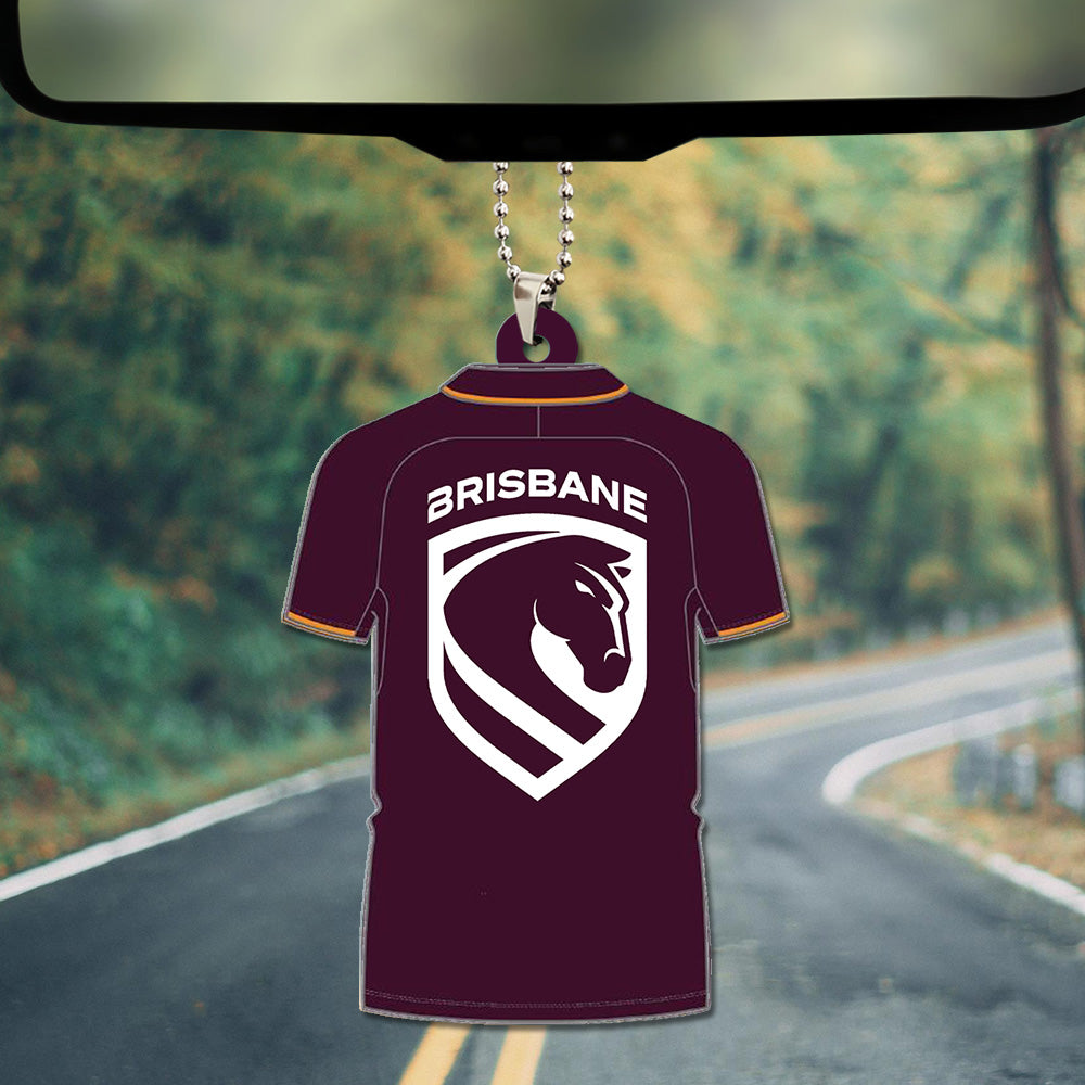 Brisbane Broncos 2026 Custom shape 2-sided Acrylic Car Ornament – TANTN18940