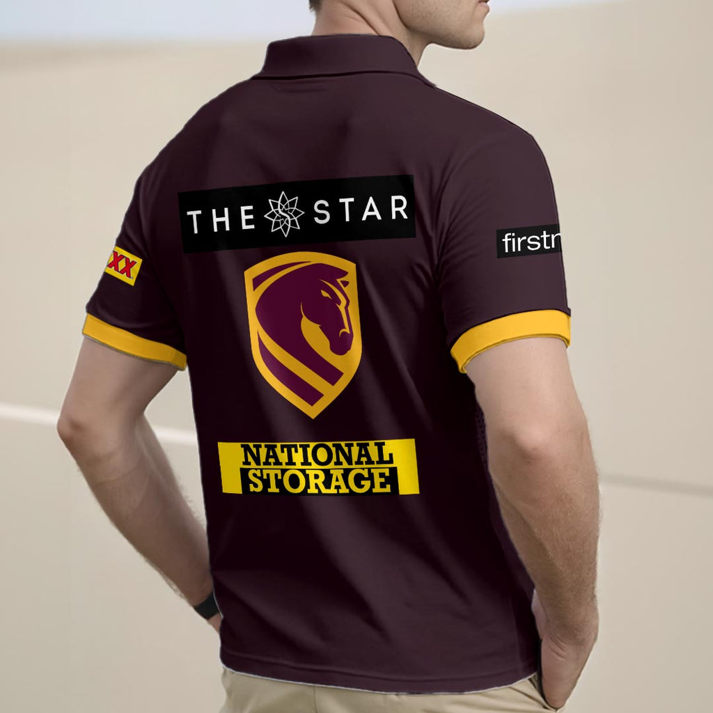 Brisbane Broncos 2026 Zip Polo Shirt – HOATT15910