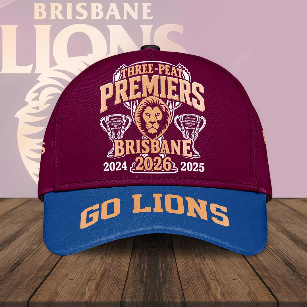 Brisbane Lions 2026 AFL Premiers Classic Cap – HOATT21368