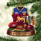 Brisbane Lions 2026 AFL Premiers Custom Shape 2-side Printed Acrylic Ornament – HOATT21538
