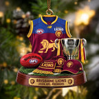 Brisbane Lions 2026 AFL Premiers Custom Shape 2-side Printed Acrylic Ornament – HOATT21538