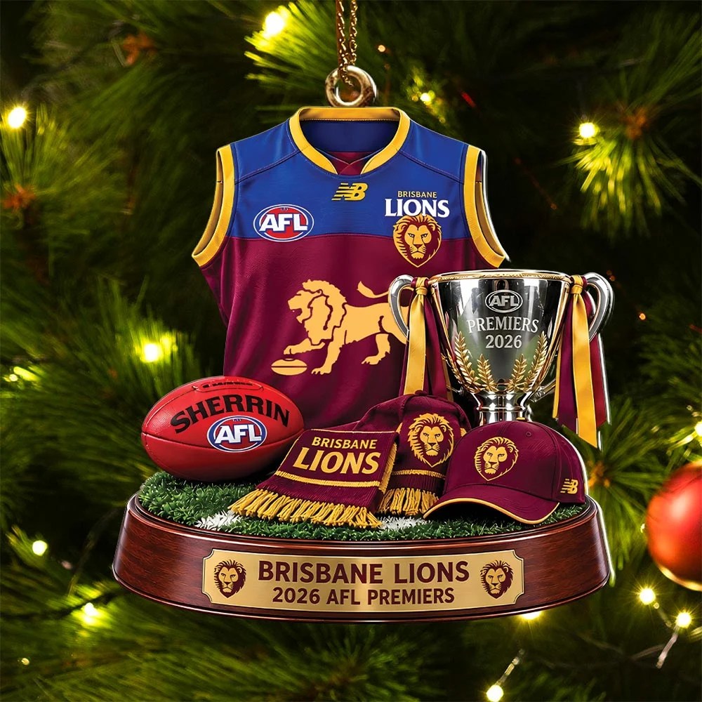 Brisbane Lions 2026 AFL Premiers Custom Shape 2-side Printed Acrylic Ornament – HOATT21538
