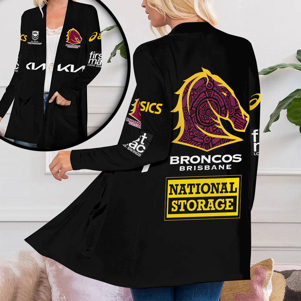 Brisbane Broncos Women's Patch Pocket Cardigan – VANDH 480