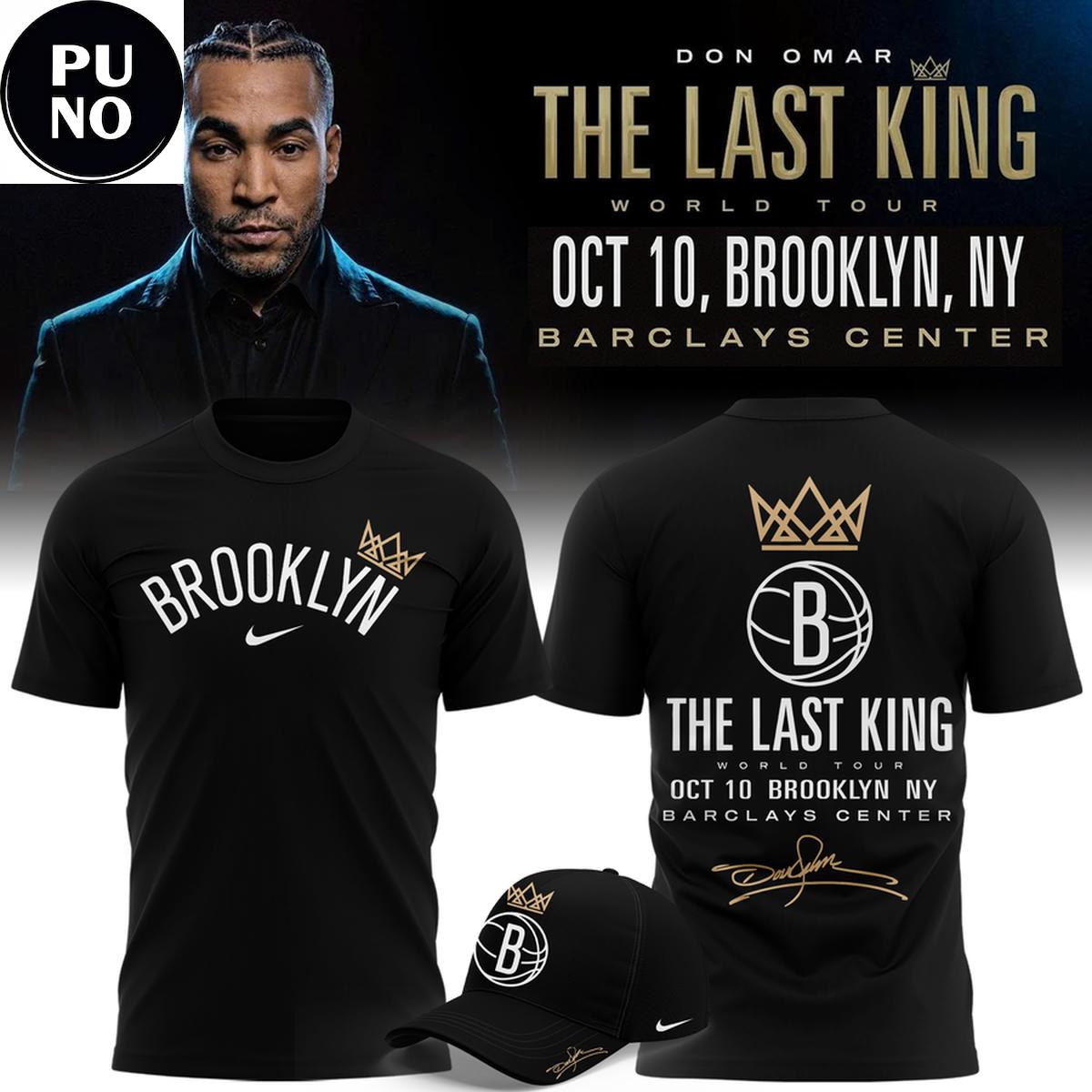 Brooklyn Nets x Don Omar The Last King World Tour 2026 Hoodie T-Shirt
