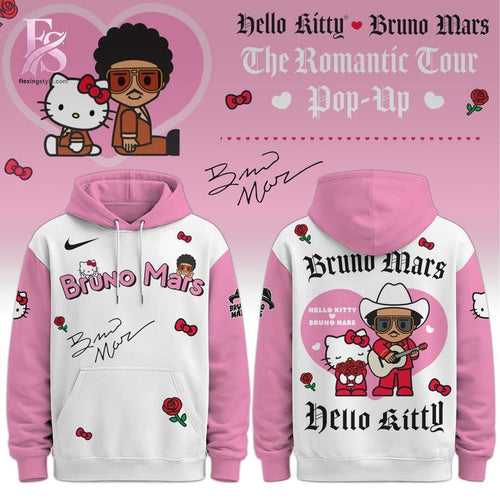 Bruno Mars x Hello Kitty The Romantic Tour Hoodie