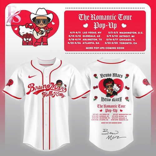 Bruno Mars x Hello Kitty The Romantic Tour Jersey