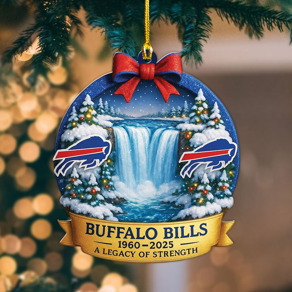 Buffalo Bills 2025 Custom Shape 2-sided Acrylic Ornament – MAITM13379
