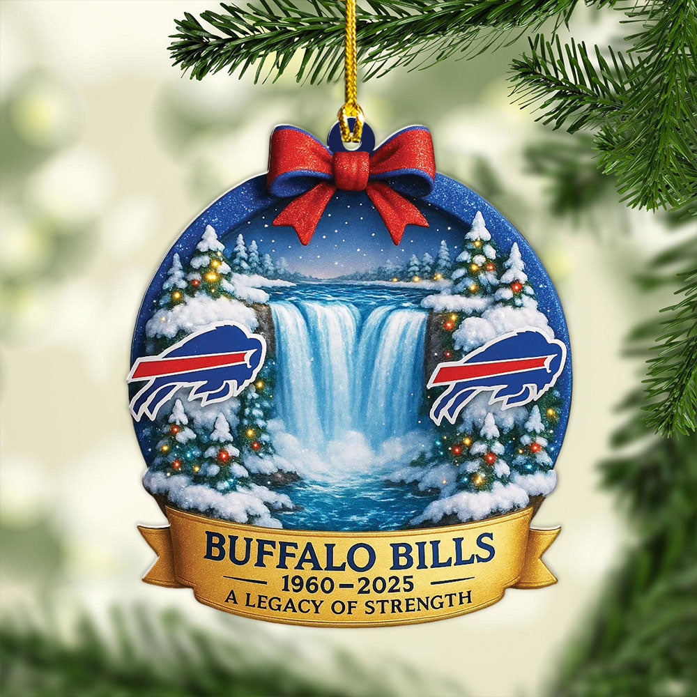 Buffalo Bills 2025 Custom Shape 2-sided Acrylic Ornament – MAITM13379