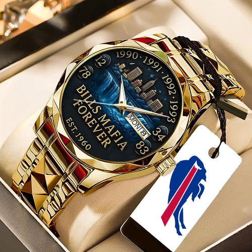 Buffalo Bills 65th Anniversary 2025 Alloy Luxury Quartz Watch – TANTN16090