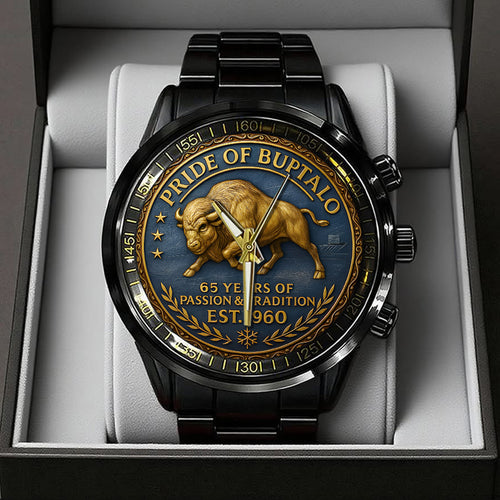 Buffalo Bills Black Stainless Steel Watch – TANTN15992