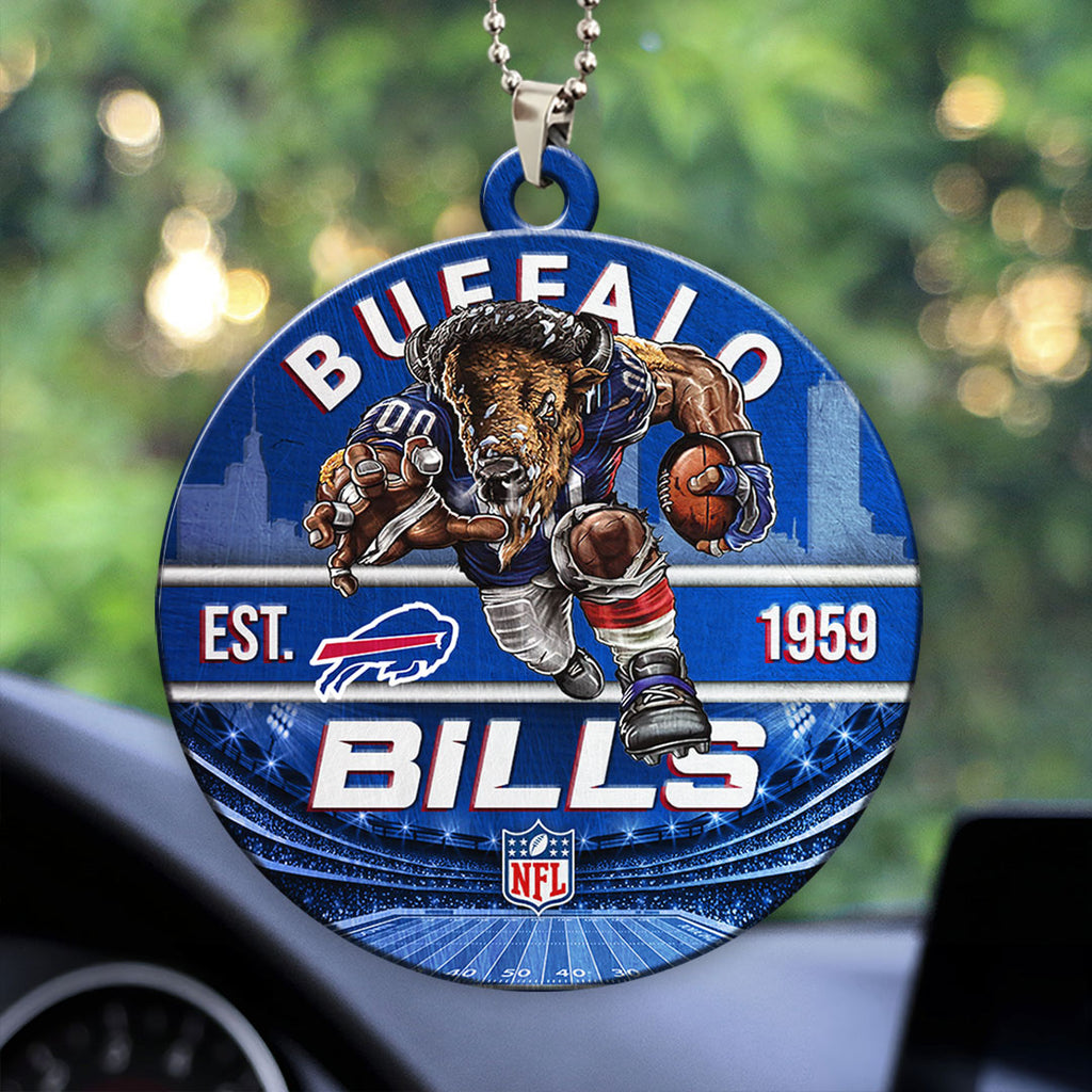 Buffalo Bills Custom shape 2-sided Acrylic Car Ornament – HOATT12899