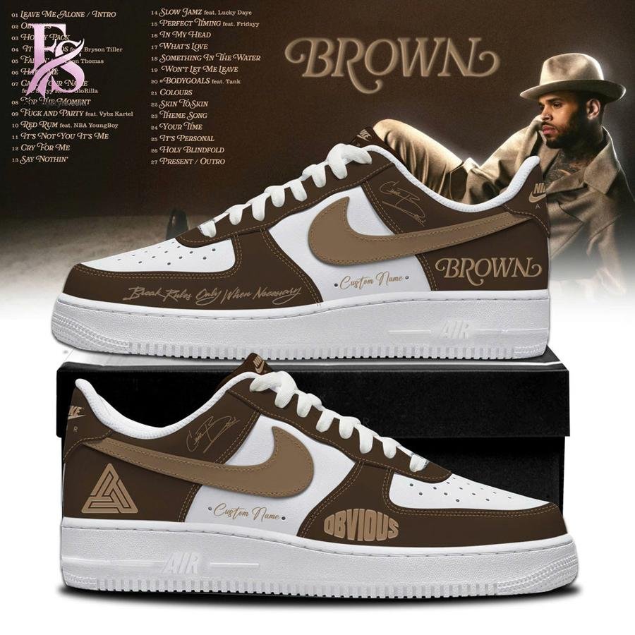 CHRIS BROWN’S BROWN Album Nike Air Force 1