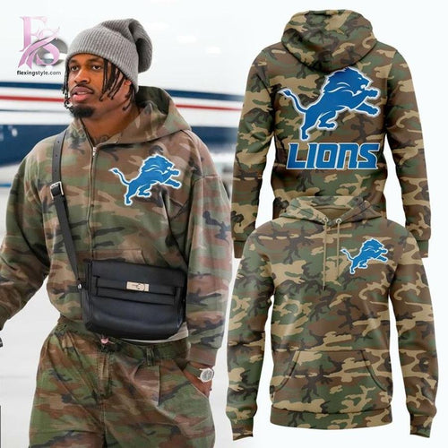 Camo Detroit Lions 2026 Hoodie
