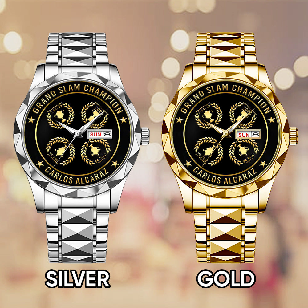 Carlos Alcaraz Grand Slam Champion Alloy Luxury Quartz Watch – GNE4913