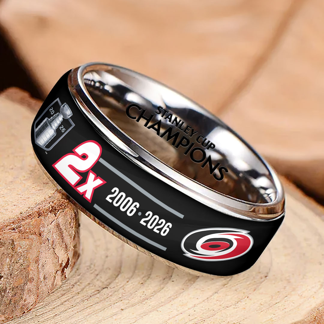 Carolina Hurricanes 2026 Stanley Cup Champions Custom Alloy Ring – HOATT18746