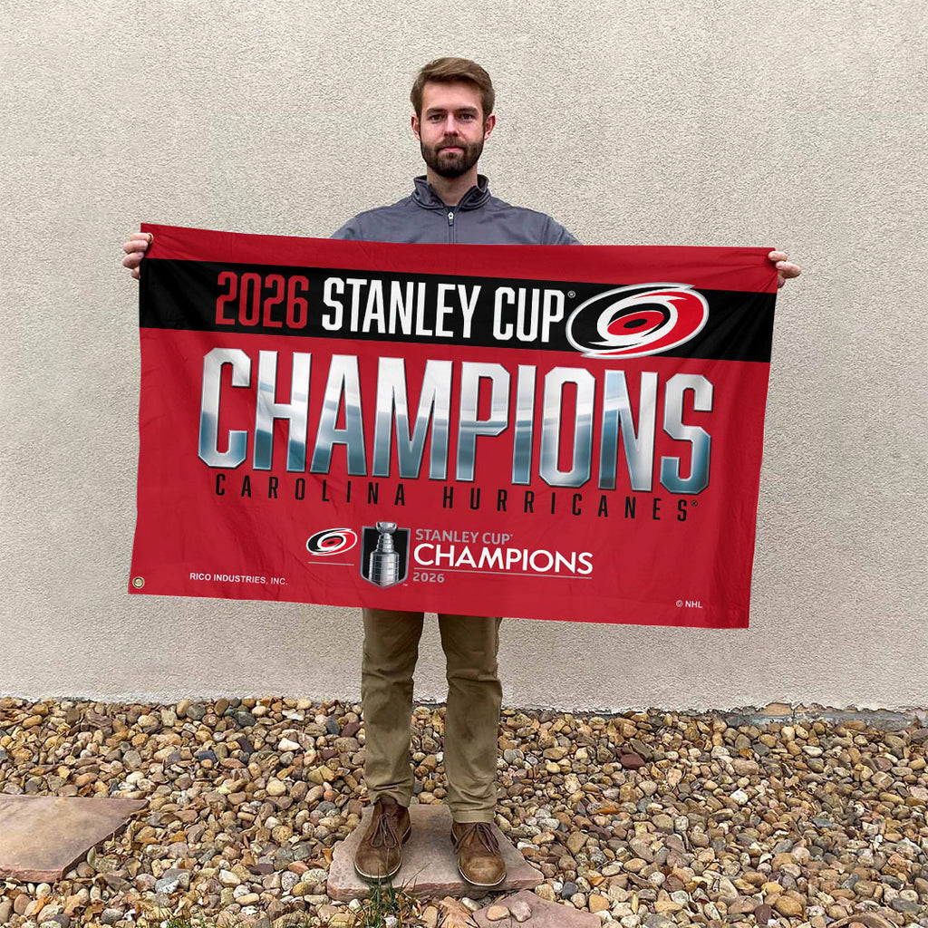 Carolina Hurricanes 2026 Stanley Cup Champions 3D Double-side House Flag – HOATT18743