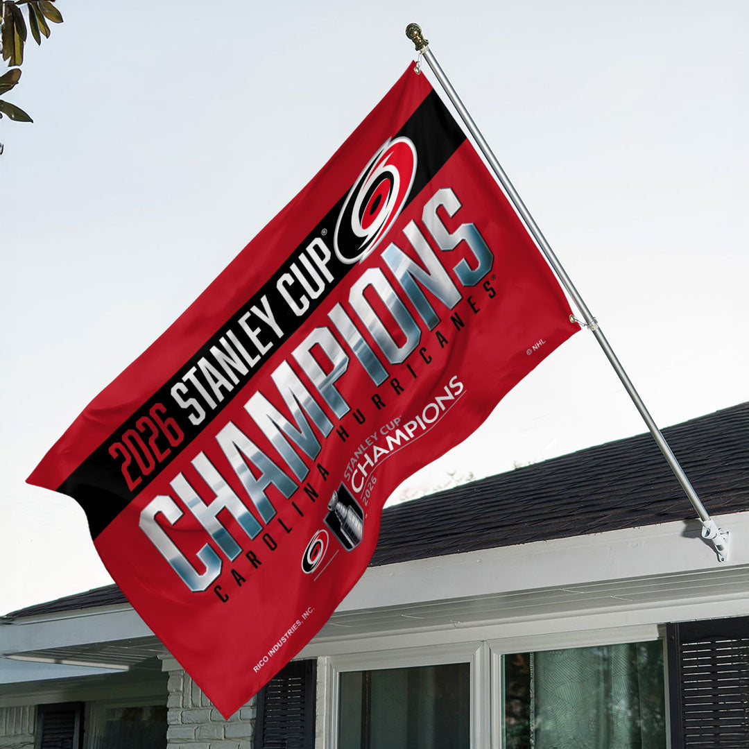 Carolina Hurricanes 2026 Stanley Cup Champions 3D Double-side House Flag – HOATT18743