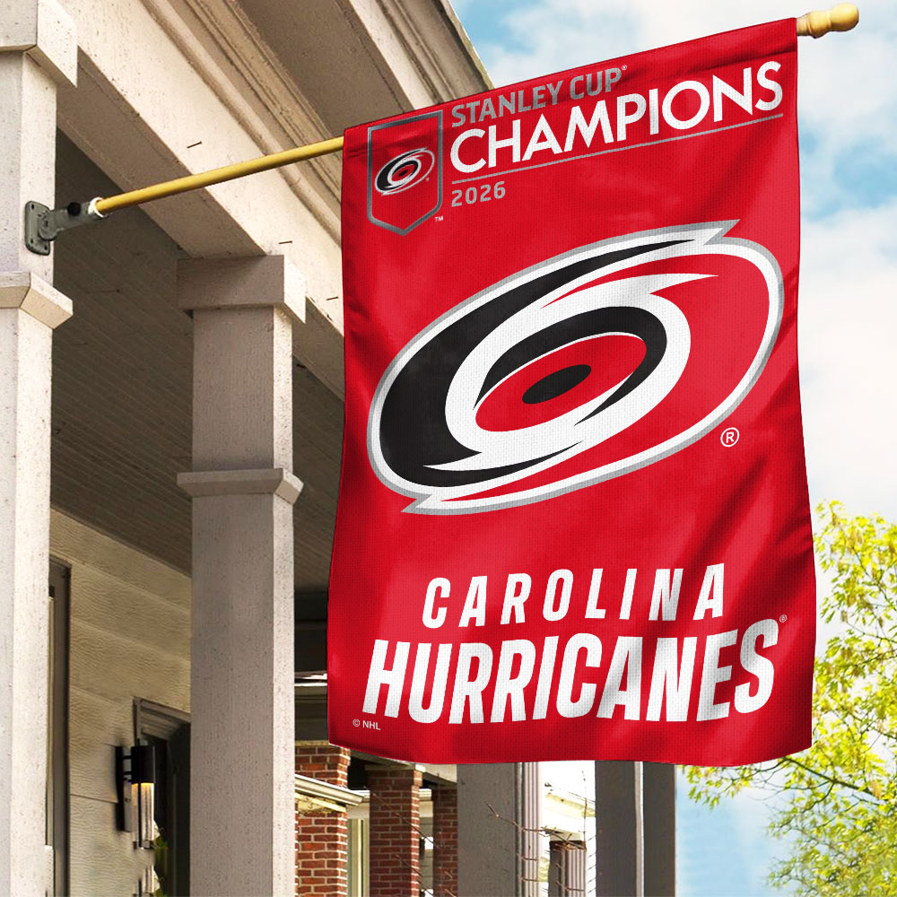 Carolina Hurricanes 2026 Stanley Cup Champions Double-side Garden Flag – TMTHU6831