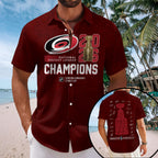 Carolina Hurricanes 2026 Stanley Cup Champions Short Sleeve Button-Down Shirt – TMTHU7051