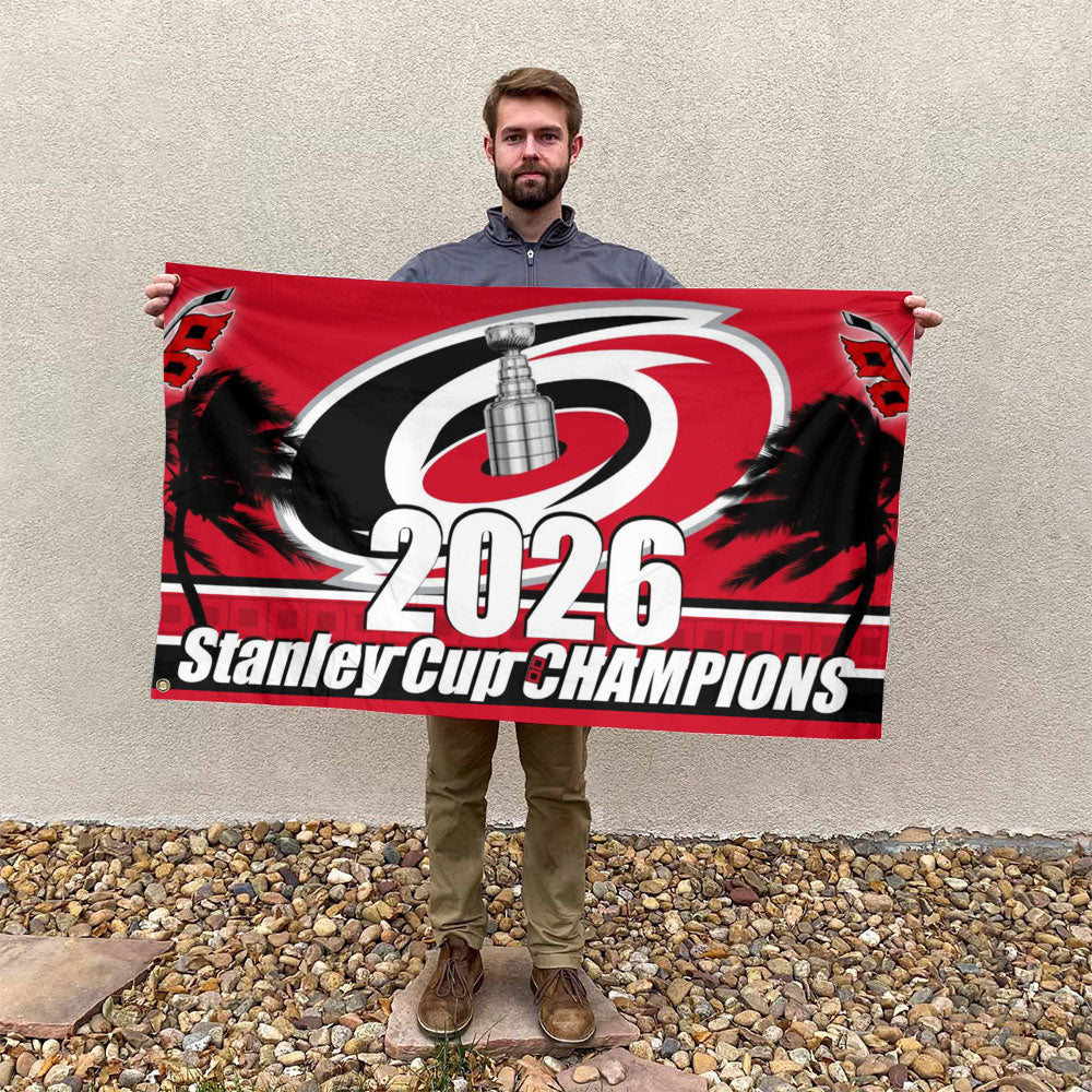Carolina Hurricanes 3D Double-side House Flag – GNE7092